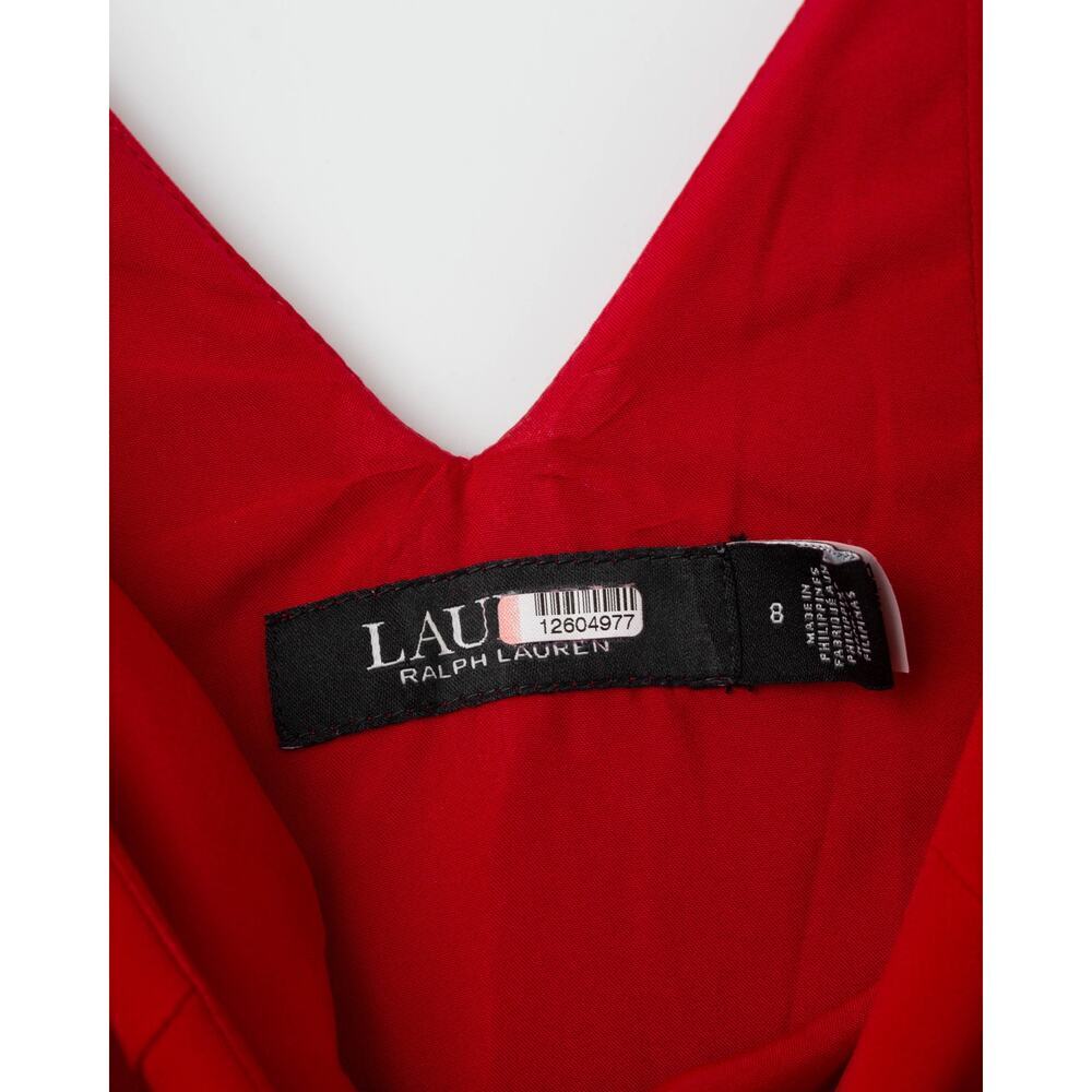 Lauren Ralph Lauren Mirhilt Gown in Red Size 8 - Picture 8 of 9